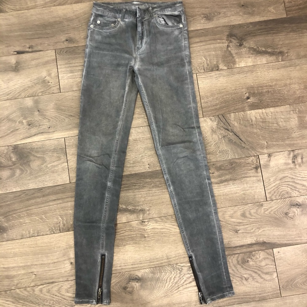 Blk Denim gray skinny jeans
